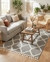 Sahara Chic Collection Area Rug -  Tuareg Rectangle Gray  lifestyle 34