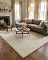 Wellington Luxe Shag Collection Area Rug - Kapiti Rectangle Moroccan Ivory  lifestyle 20