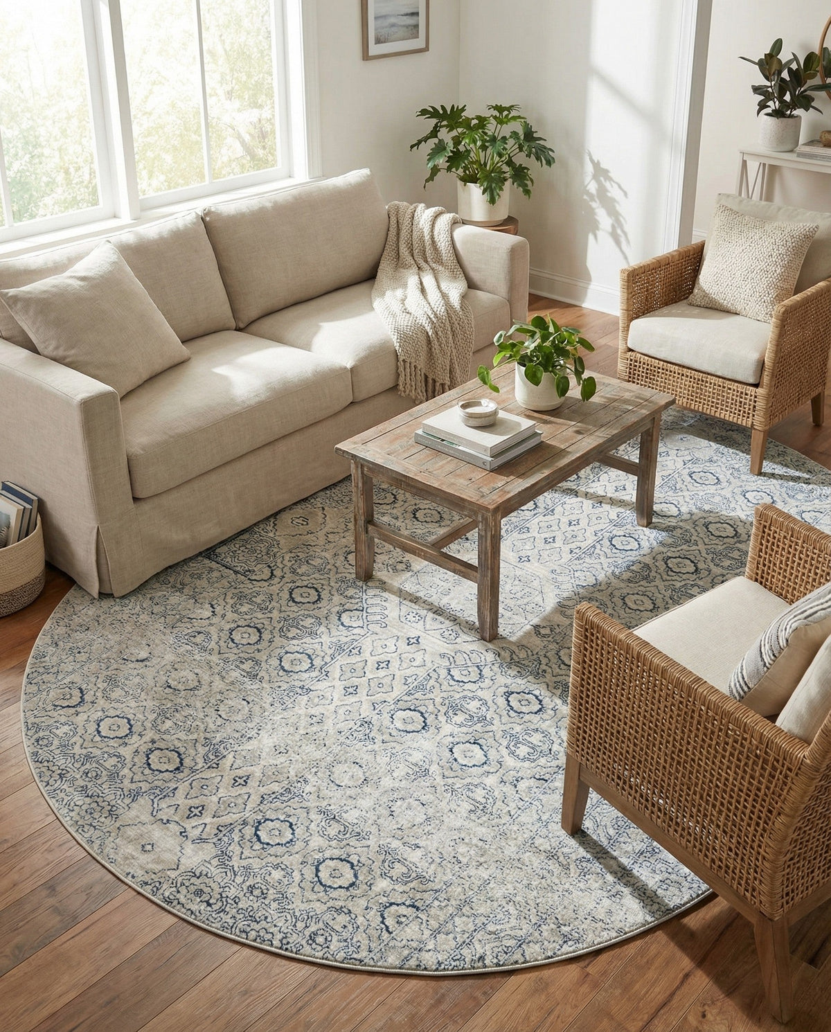 Coastal Haven Collection Area Rug -  Shoreline Oval Gray  lifestyle 84