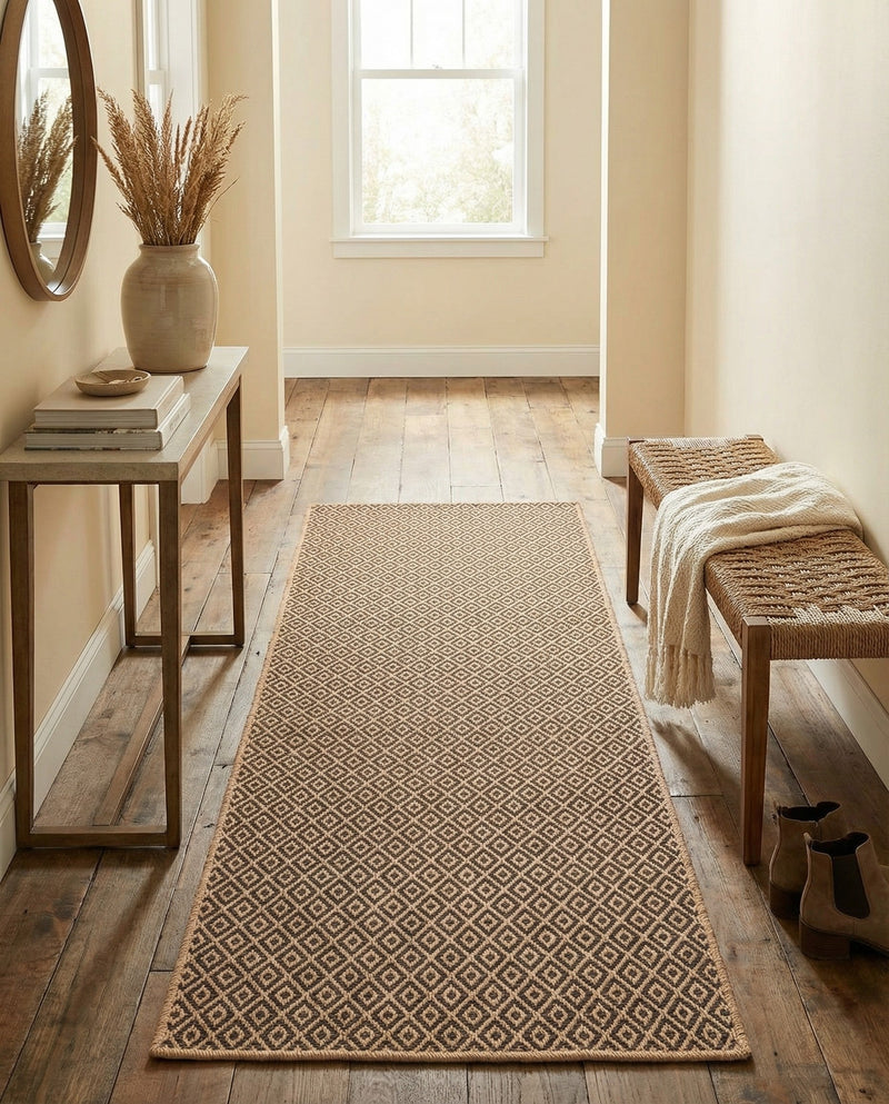 Sahara Sands Collection Area Rug -  Amarna Runner Natural and Brown  lifestyle 43