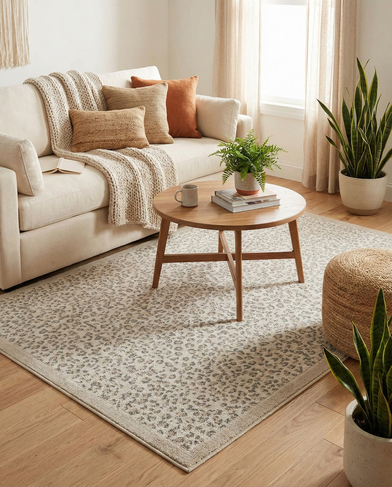 Savannah Sojourn Collection Area Rug - Serengeti Rectangle Ivory  lifestyle 62
