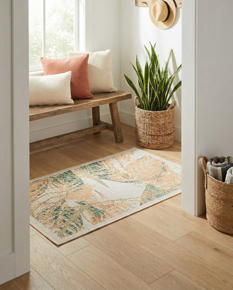 Coastal Terrace Collection Area Rug -  Driftwood Rectangle Ivory  lifestyle 22