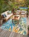 Seaside Blooms Collection Area Rug -  Arcadia Rectangle Multi  lifestyle 51