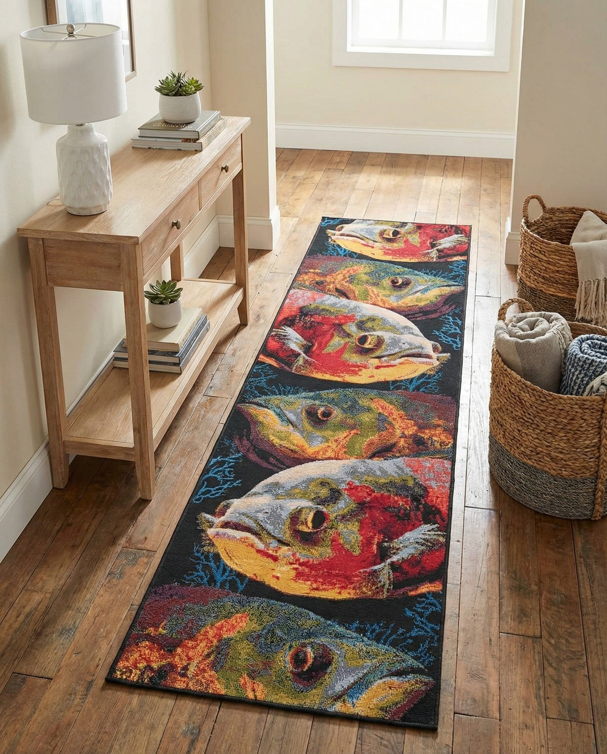 Seaside Haven Rugs Collection Area Rug -  Harbor Runner Multi  lifestyle 81