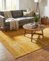 Jewel Oasis Collection Area Rug - Sapphire (Yellow) Rectangle Yellow  lifestyle 17