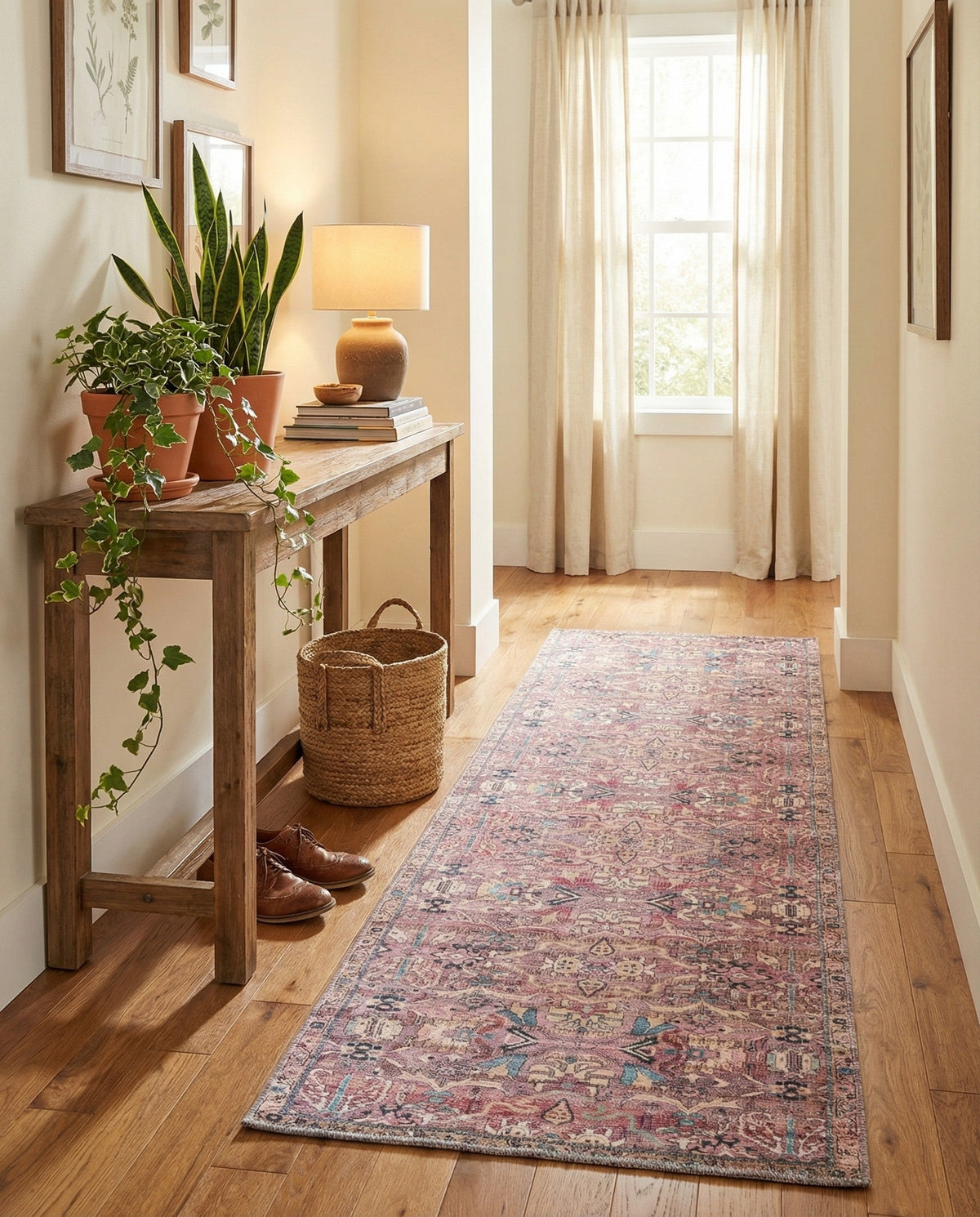 Vintage Memories Collection Area Rug -  Memories Runner Pink  lifestyle 147
