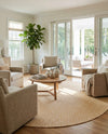 Urban Oasis Rugs Collection Area Rug -  Rooftop (Yellow Ivory) Round Yellow Ivory  lifestyle 69