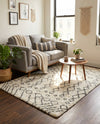 Casablanca Comfort Collection Area Rug -  Fez Rectangle Pure Ivory  lifestyle 16