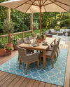Savannah Pergola Collection Area Rug - Arbor (Aquamarine) Rectangle Aquamarine  lifestyle 27