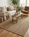 Woven Seaside Jute Collection Area Rug - Savannah (Natural) Rectangle Natural  lifestyle 24