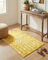 Marrakech Lattice Collection Area Rug - Medina (Yellow) Rectangle Yellow  lifestyle 21