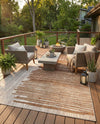 Urban Terrace Collection Area Rug -  Balcony Rectangle Beige Brown  lifestyle 20