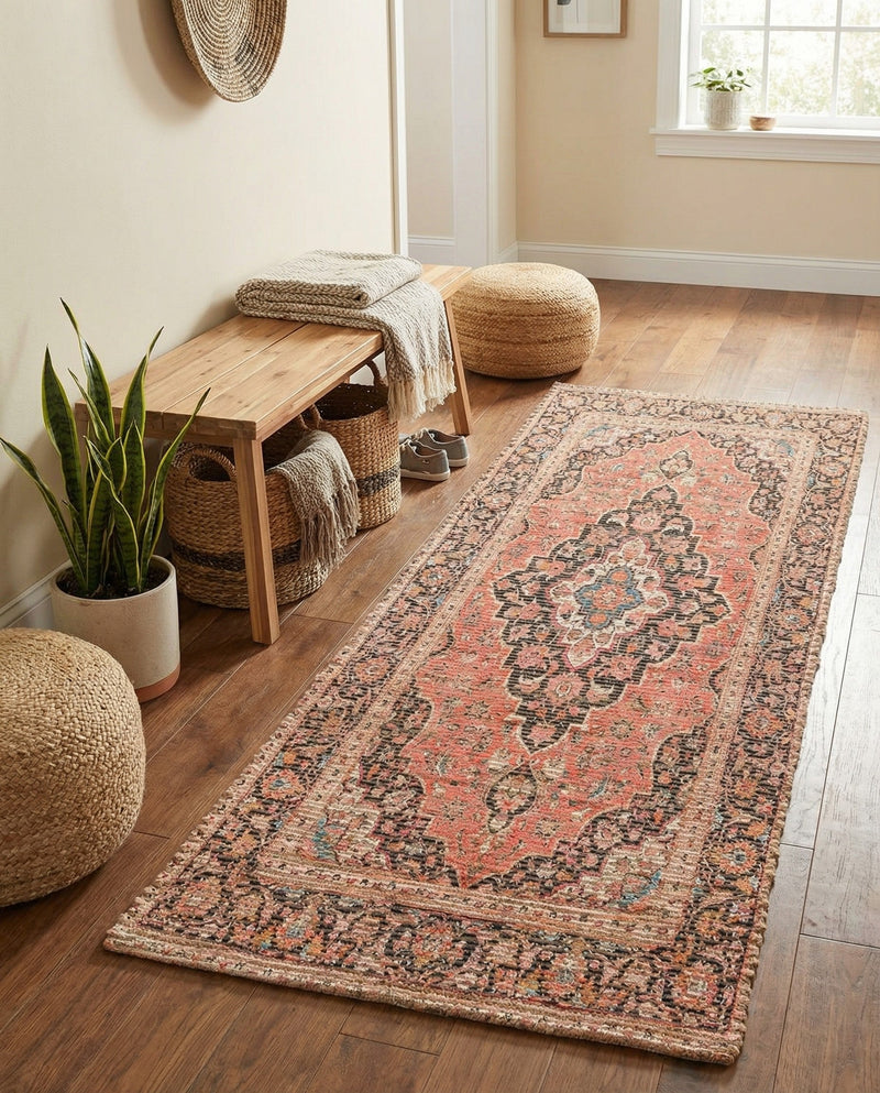 Savannah Threads Collection Area Rug -  Chihuahuan Runner Red  lifestyle 49