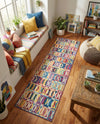 Urban Terrace Collection Area Rug -  Boardwalk Runner Multi  lifestyle 54