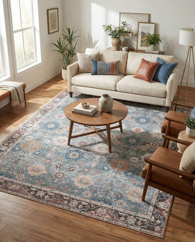 Heritage Elegance Collection Area Rug -  Himeji Rectangle Green  lifestyle 37
