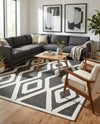 Monochrome Collection Area Rug -  Glacier Rectangle Gray  lifestyle 7