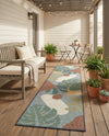 Coastal Terrace Collection Area Rug -  Boardwalk Runner Blue  lifestyle 48
