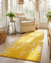 Brighton Stripes Collection Area Rug - Sussex (Yellow) Runner Yellow  lifestyle 60