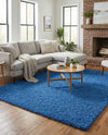 Plush Oasis Collection Area Rug - Serenity (Periwinkle Blue) Rectangle Periwinkle Blue  lifestyle 27