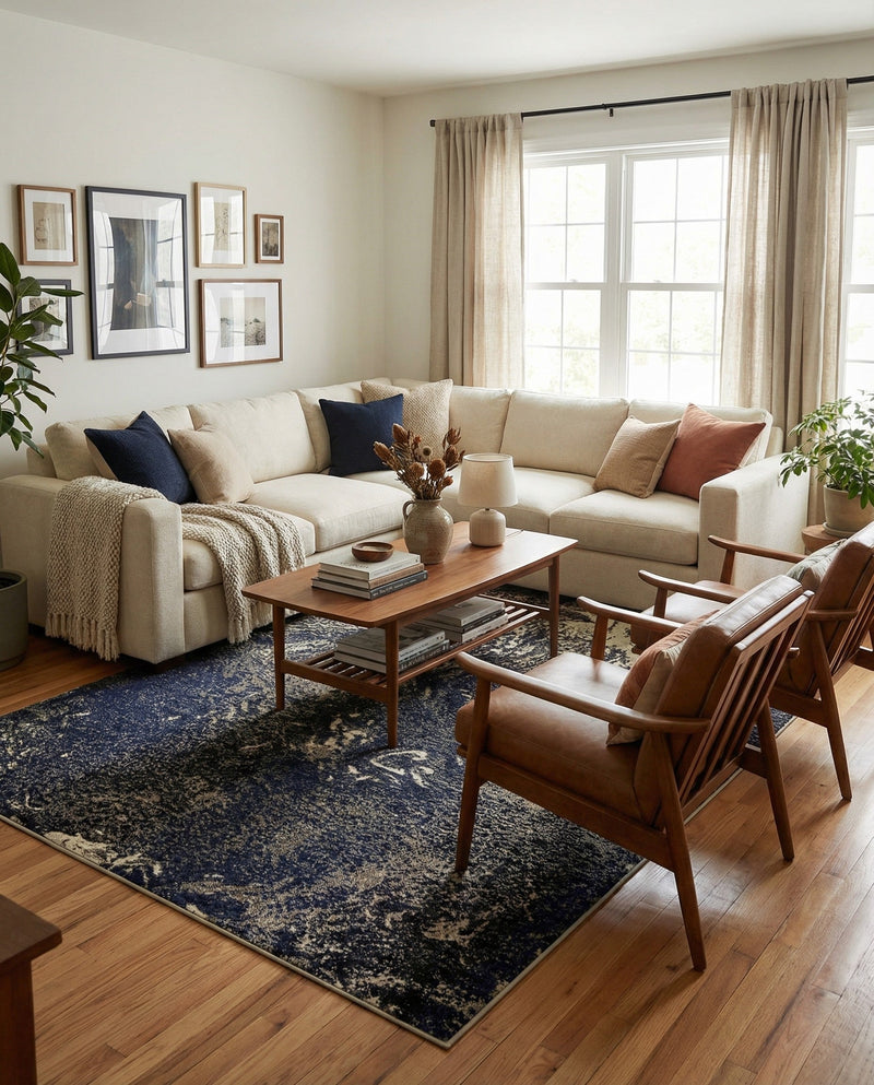 Autumnal Tapestry Collection Area Rug -  Slateville Rectangle Gray  lifestyle 8