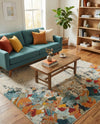 Chromatic Oasis Collection Area Rug -  Twilight Rectangle Multi  lifestyle 19
