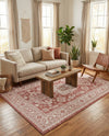 Tribal Terrace Treasures Collection Area Rug -  Incan Isle (Rust Red) Rectangle Rust Red  lifestyle 29