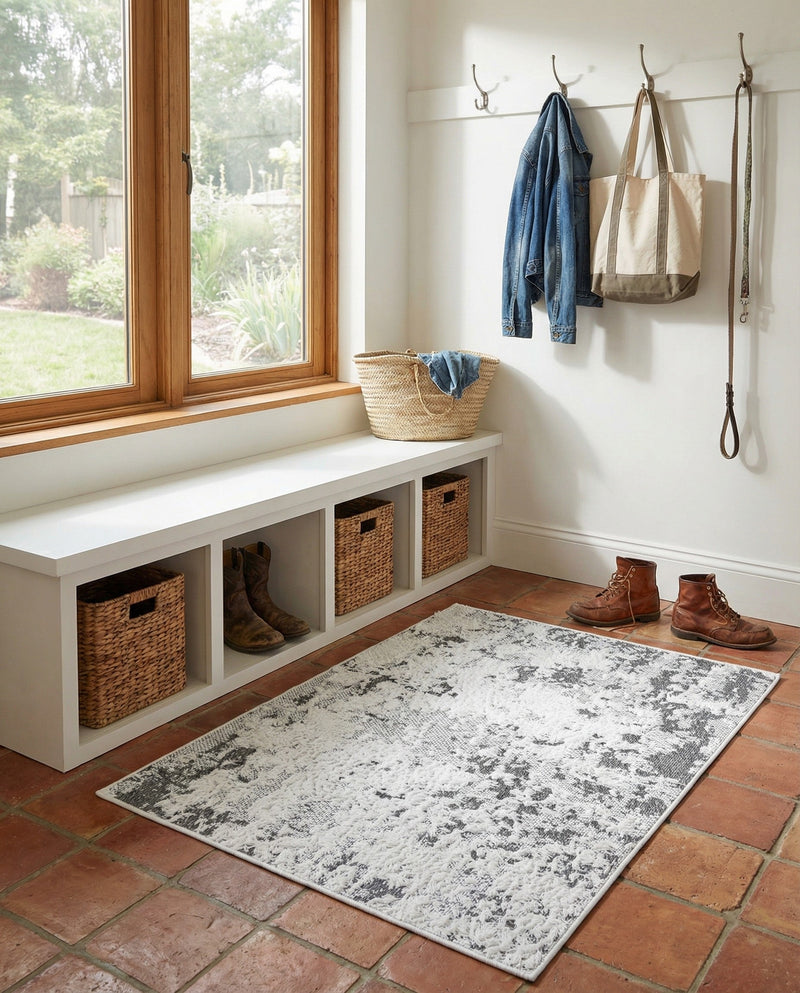 Cathedral Elegance Collection Area Rug -  Basilica Rectangle Gray  lifestyle 52