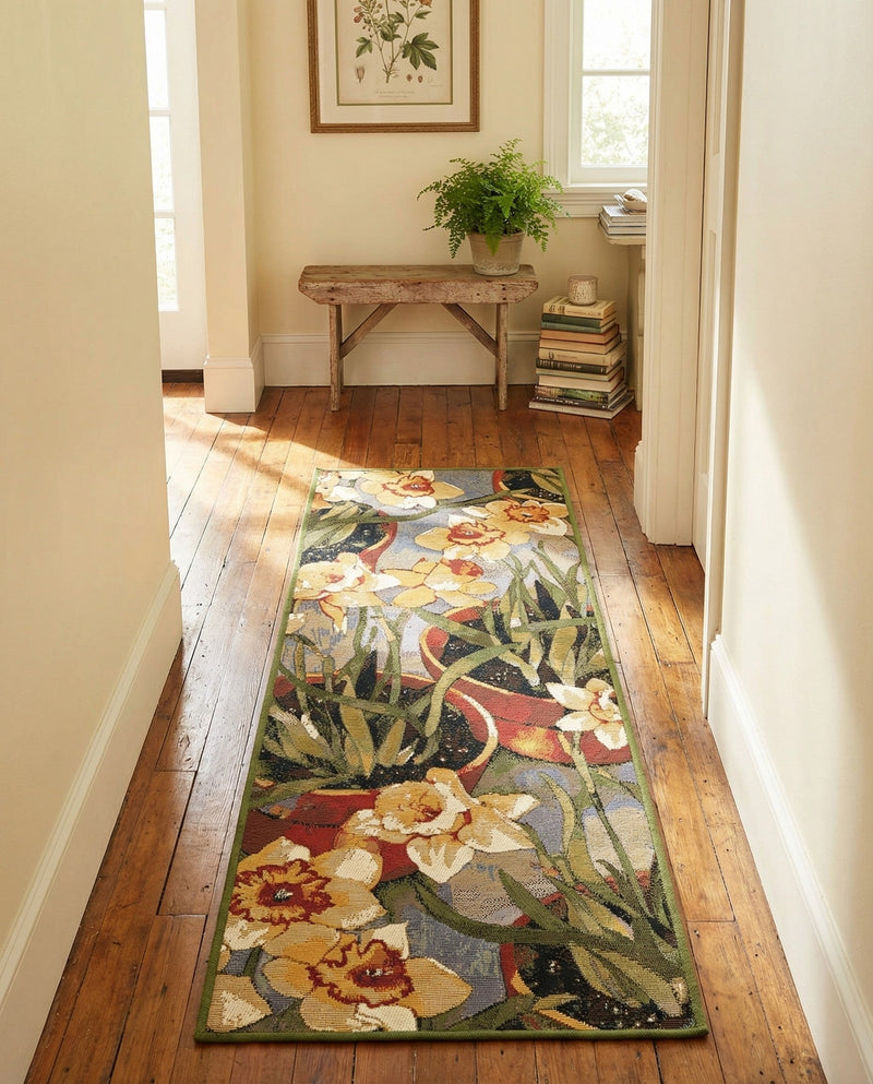 Seaside Blooms Collection Area Rug - Eden Runner Multi  lifestyle 62
