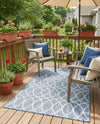 Savannah Pergola Collection Area Rug -  Pavilion (Blue) Rectangle Blue  lifestyle 12
