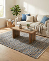 Osian Looms Collection Area Rug - Mumbai Rectangle Navy Blue  lifestyle 19