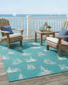 Seaside Haven Rugs Collection Area Rug -  Beachcomber Rectangle Teal  lifestyle 19