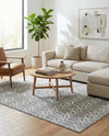Garden Maze Retreat Collection Area Rug -  Mazeview Rectangle Gray  lifestyle 13