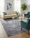 Sahara Essence Collection Area Rug - Oasis (Gray) Rectangle Gray  lifestyle 8