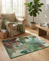 Seaside Blooms Collection Area Rug -  Fern Rectangle Multi  lifestyle 21