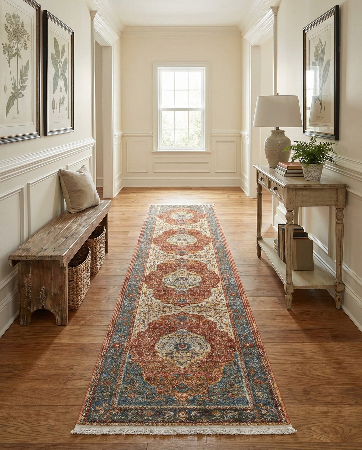 Caribbean Breeze Collection Area Rug -  Vieques Runner Rust Red  lifestyle 187