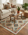 Coastal Terrace Collection Area Rug -  Sandbar Rectangle Ivory  lifestyle 19