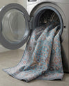Zahara Oasis Collection Area Rug -  Marrakech Square Blue  lifestyle 50