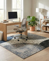 Copenhagen Edge Collection Area Rug -  Amager Square Multi  lifestyle 80