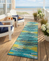 Seaside Haven Rugs Collection Area Rug -  Sandbar Runner Multi.Blue  lifestyle 64