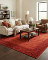 Horizon Collection Area Rug -  Apex (Rust Red) Rectangle Rust Red  lifestyle 23