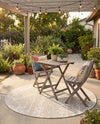 Desert Nomad Terrace Collection Area Rug - Sahara (Gray) Round Gray  lifestyle 72
