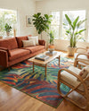 Coastal Terrace Collection Area Rug -  Pier Rectangle Multi  lifestyle 24