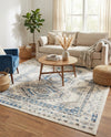 Savannah Elegance Collection Area Rug -  Tybee (Ivory Aqua) Rectangle Ivory Aqua  lifestyle 16