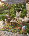 Seaside Blooms Collection Area Rug -  Sorrento Rectangle Green  lifestyle 23
