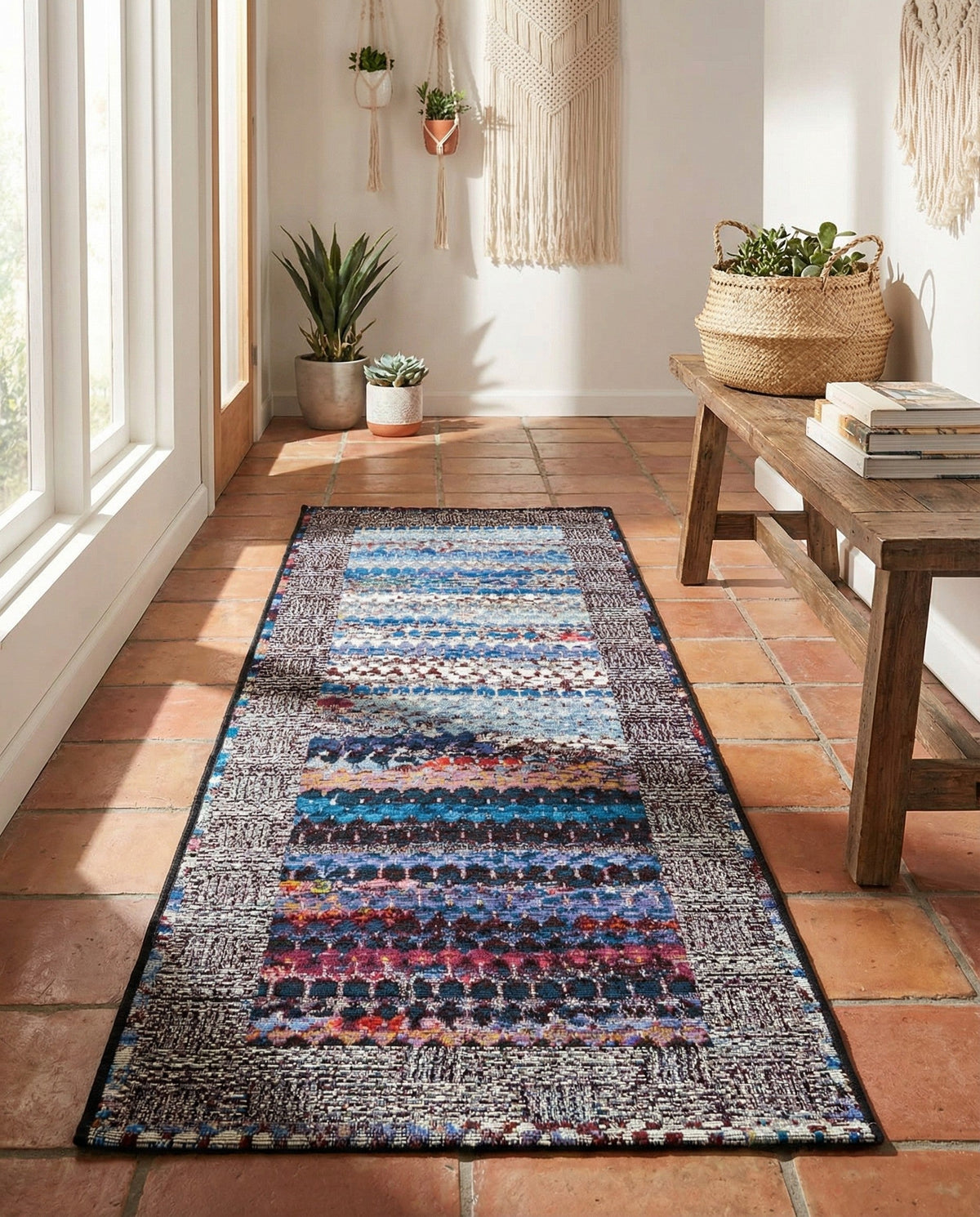 Urban Terrace Collection Area Rug -  Oasis Runner Multi  lifestyle 88