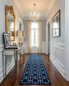 Hollywood Luxe Collection Area Rug -  Beverly (Navy Blue Silver) Runner Navy Blue Silver  lifestyle 31