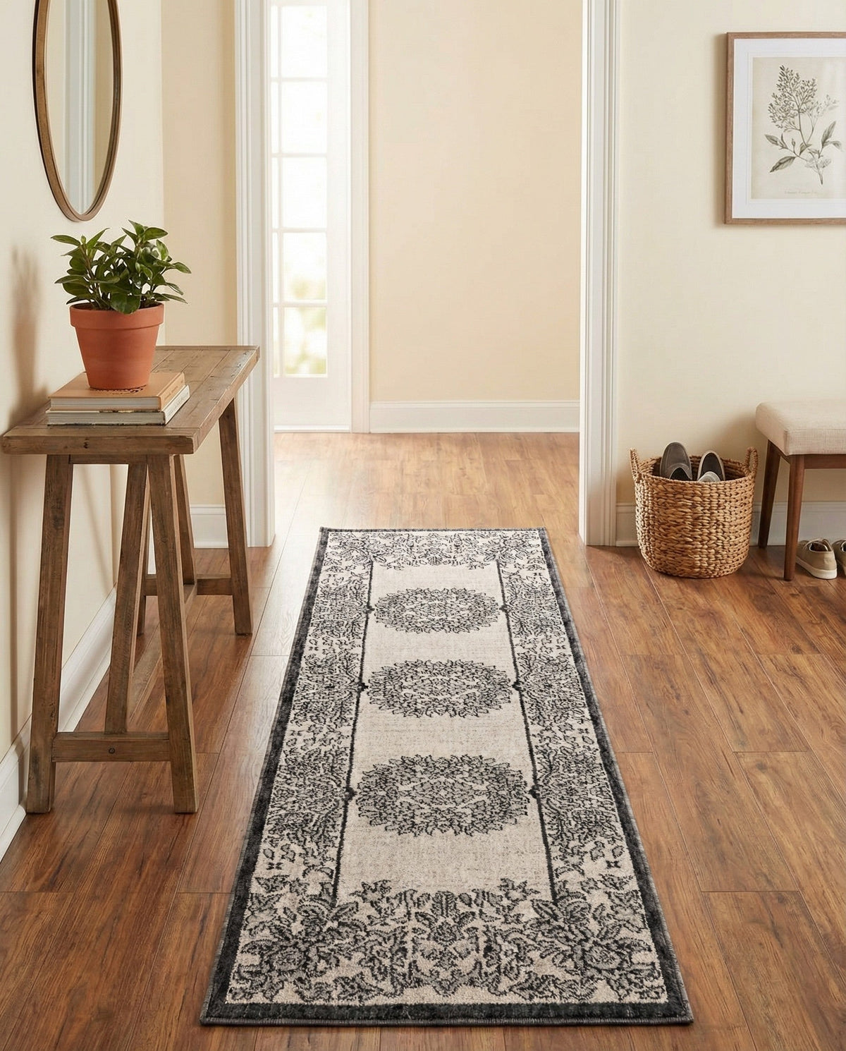 Heritage Harbor Collection Area Rug -  Seabreeze Runner Ivory  lifestyle 173