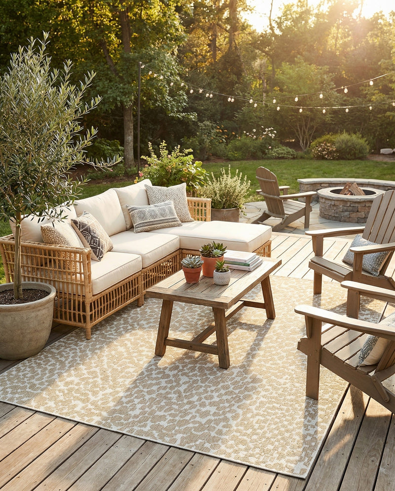 Savannah Escape Collection Area Rug - Mara Rectangle Beige  lifestyle 26