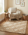 Woven Seaside Jute Collection Area Rug - Marina Rectangle Natural  lifestyle 20