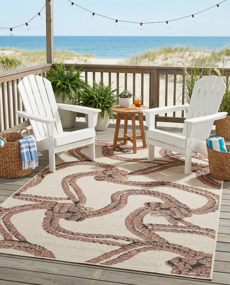 Seaside Haven Rugs Collection Area Rug -  Dunes Rectangle Beige  lifestyle 20
